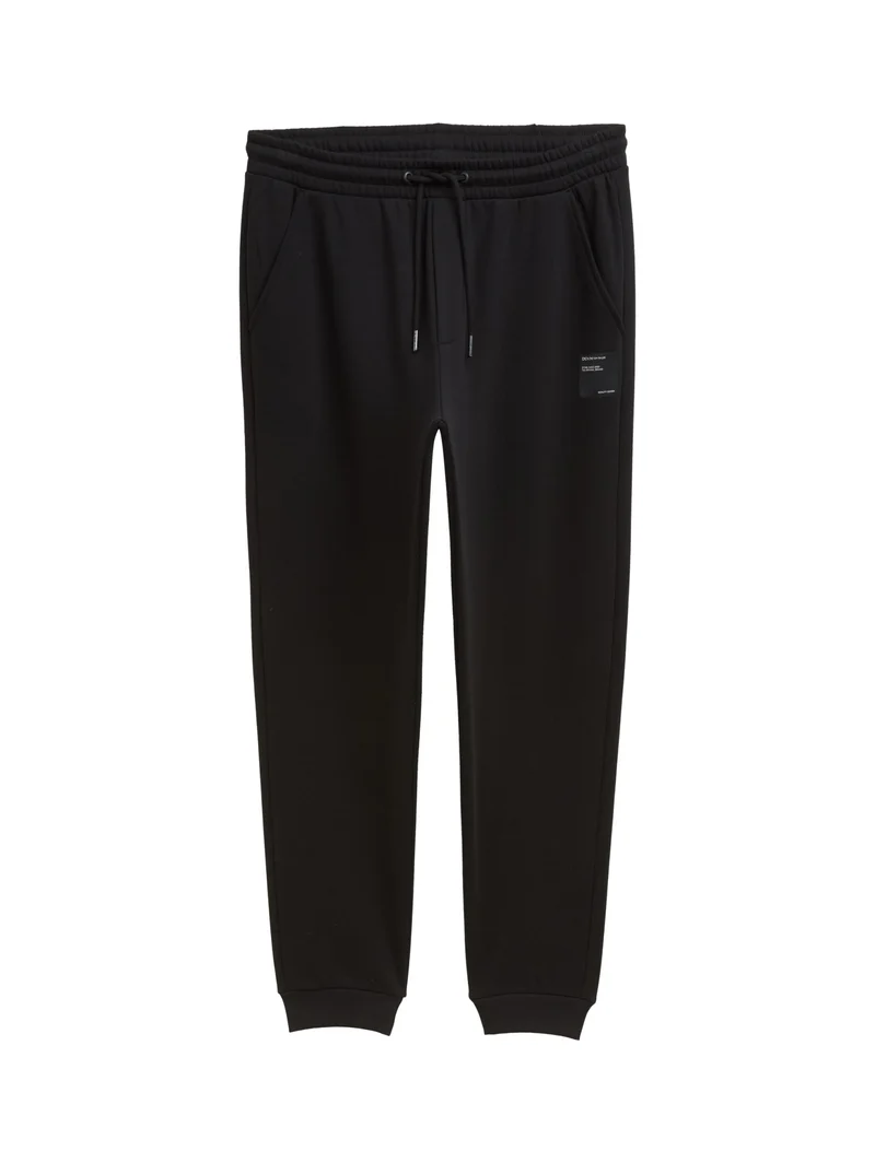 solid sweat pant, Black