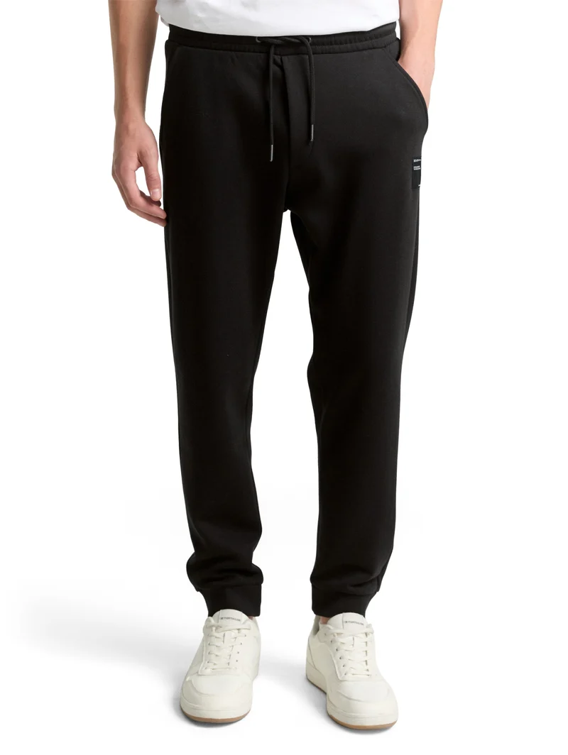 solid sweat pant, Black