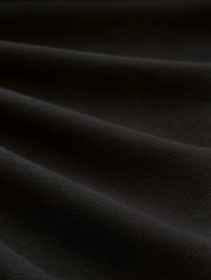 solid sweat pant, Black