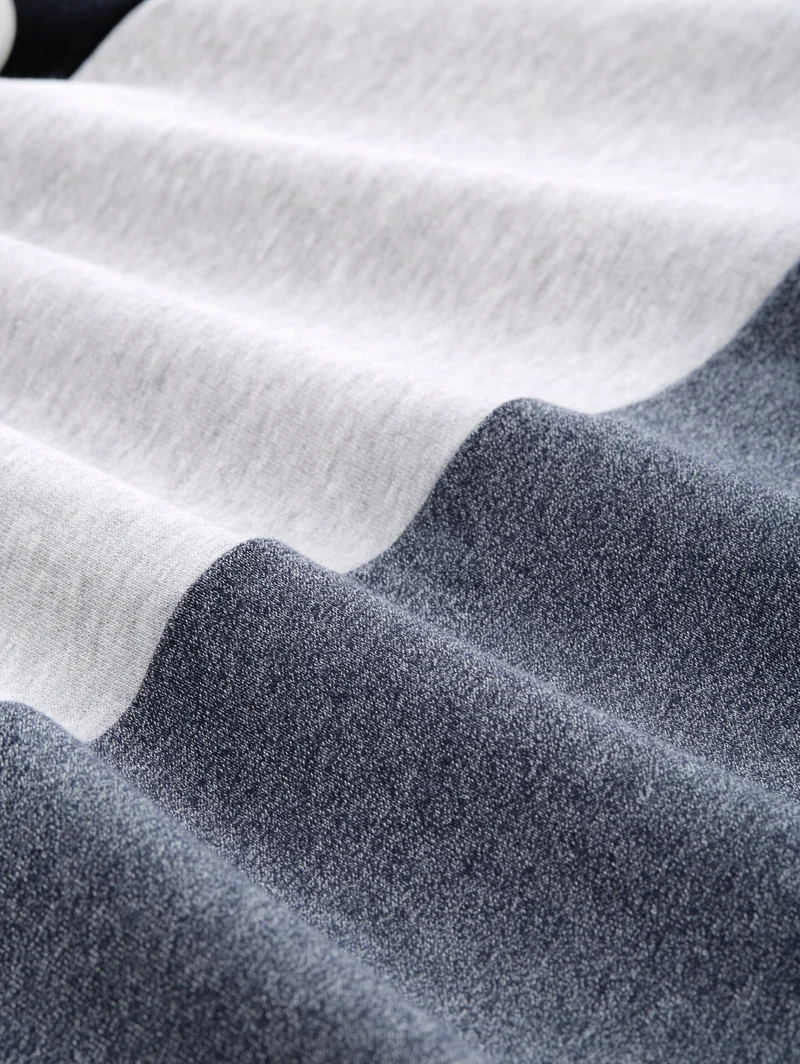 cutline snood, navy grindle structure
