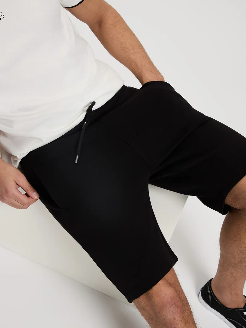 REGULAR FIT FRENCH TERRY SHORTS
