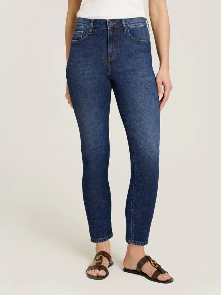 Ridge High Rise Slim Mom Jeans
