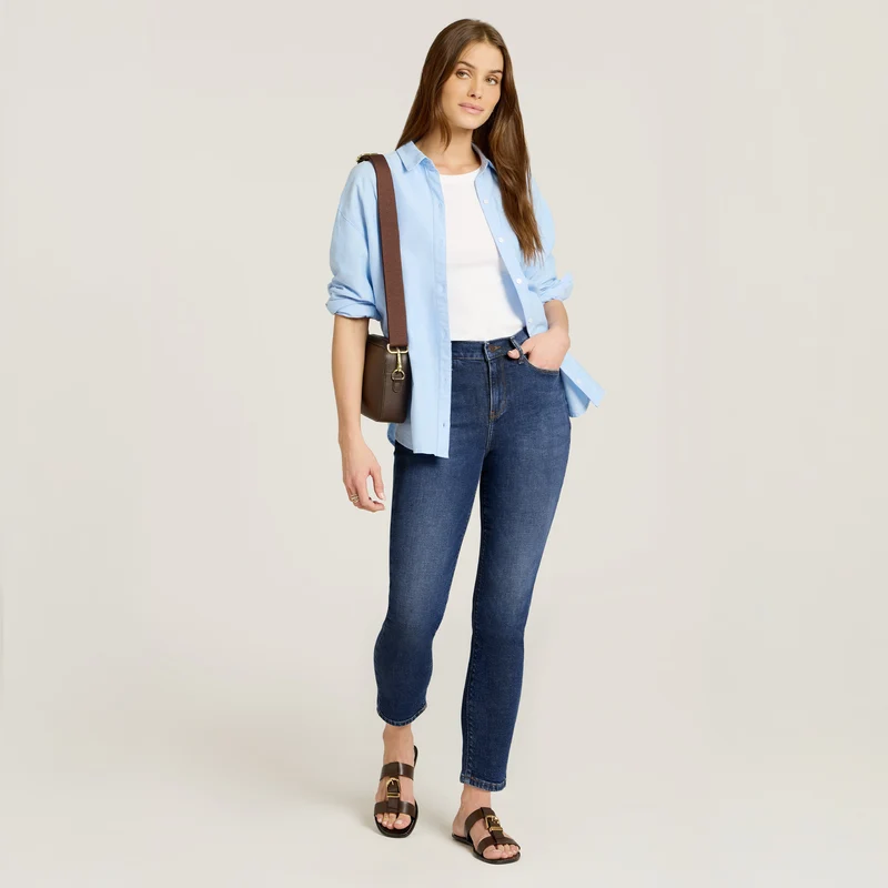Ridge High Rise Slim Mom Jeans
