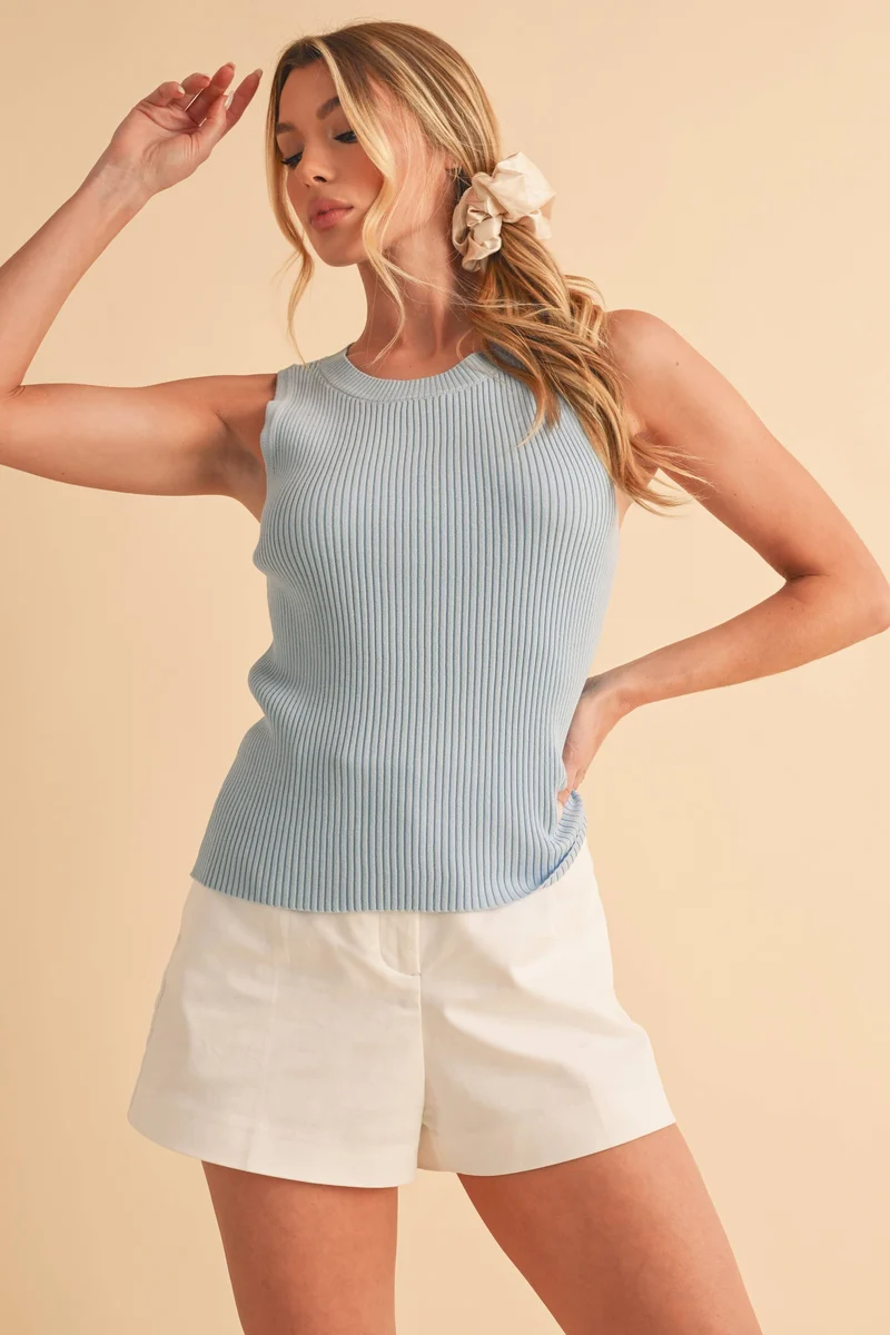 Soft Pink Tank Sweater