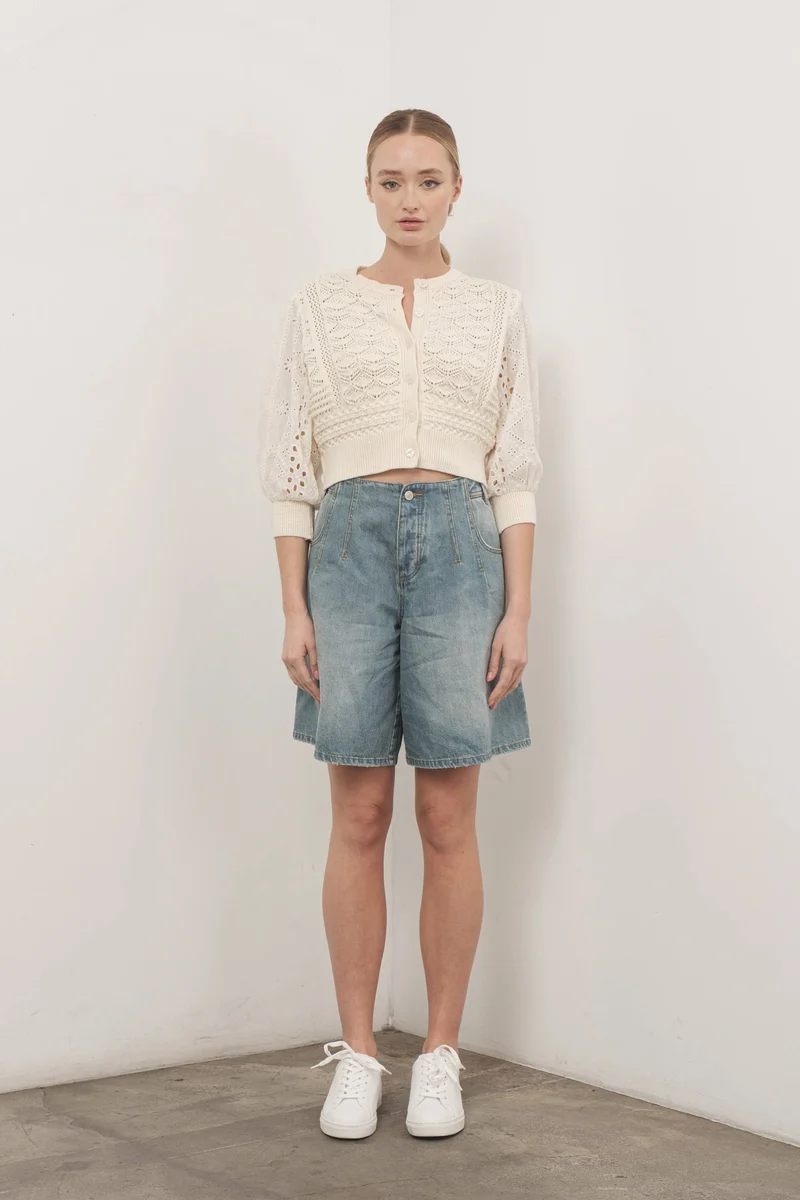 Cream Cardigan Sweater