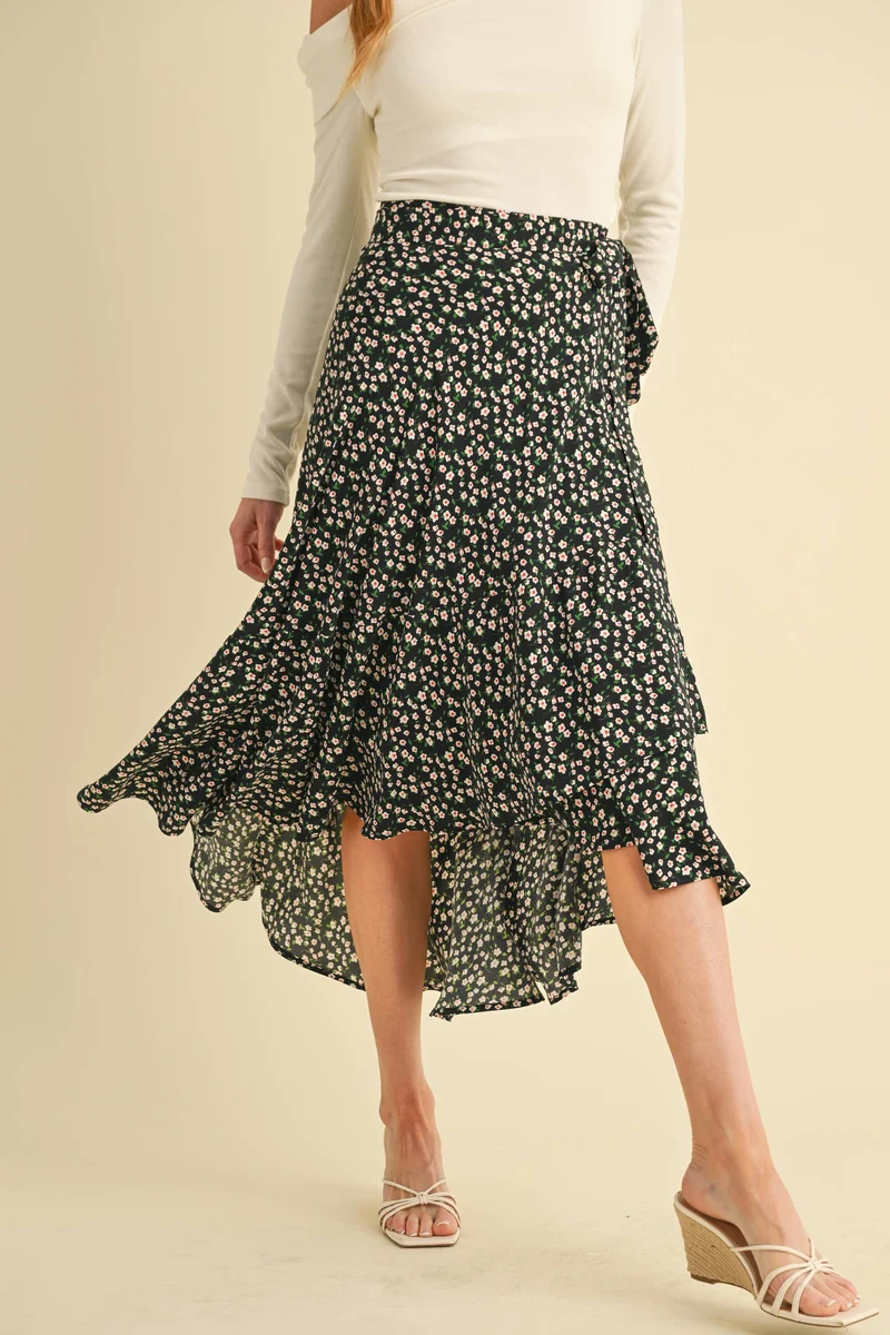 Wrap Ruffle Skirt