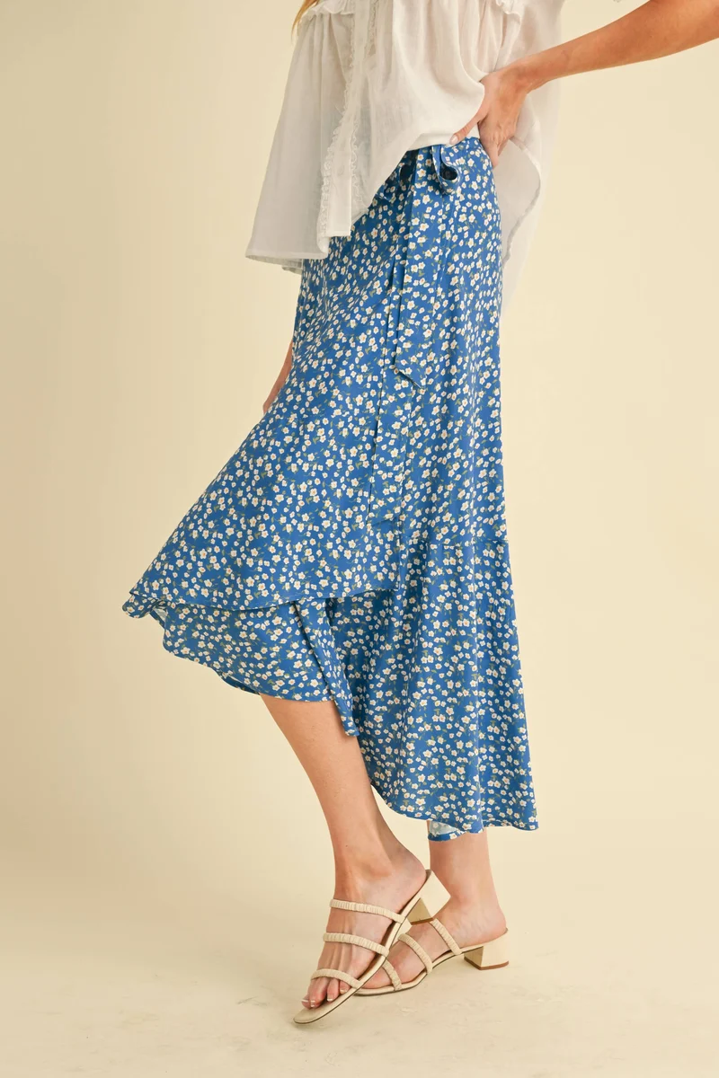 Wrap Ruffle Skirt