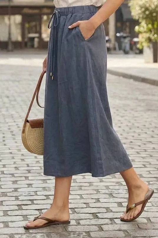 A-Line Midi Skirt