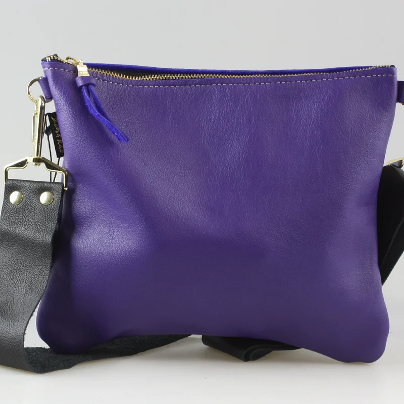 The Classic Taylor Crossbody: Vanilla / 9"x7.5" / Matching Leather Strap