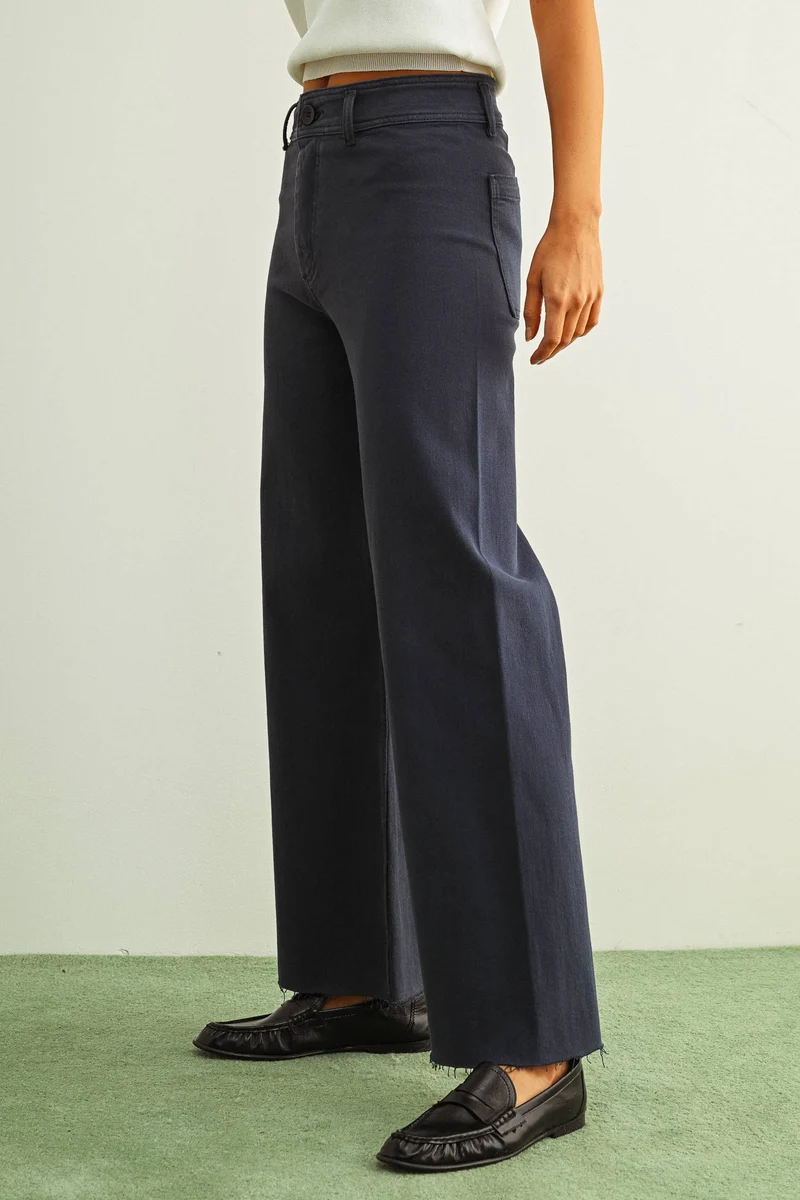 Straight wide leg Burnt