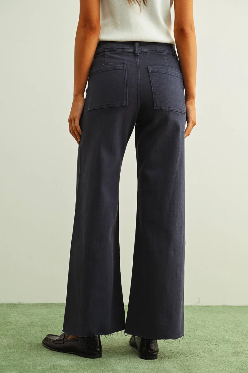 Straight wide leg Burnt