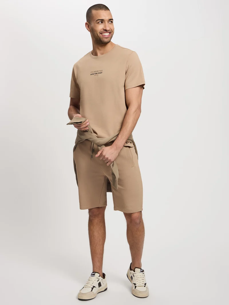 REGULAR FIT FRENCH TERRY SHORTS