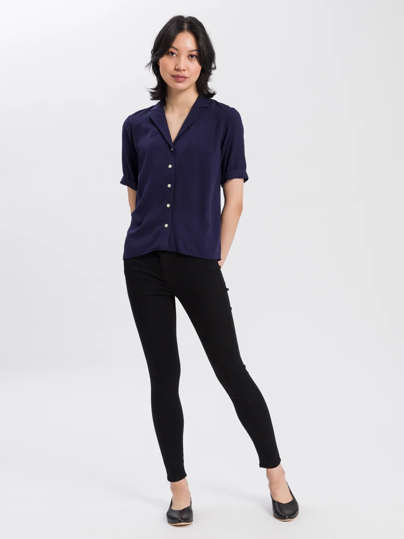 Giselle Damen Jeans Super Skinny Fit Mid Waist Ankle Lenght schwarz