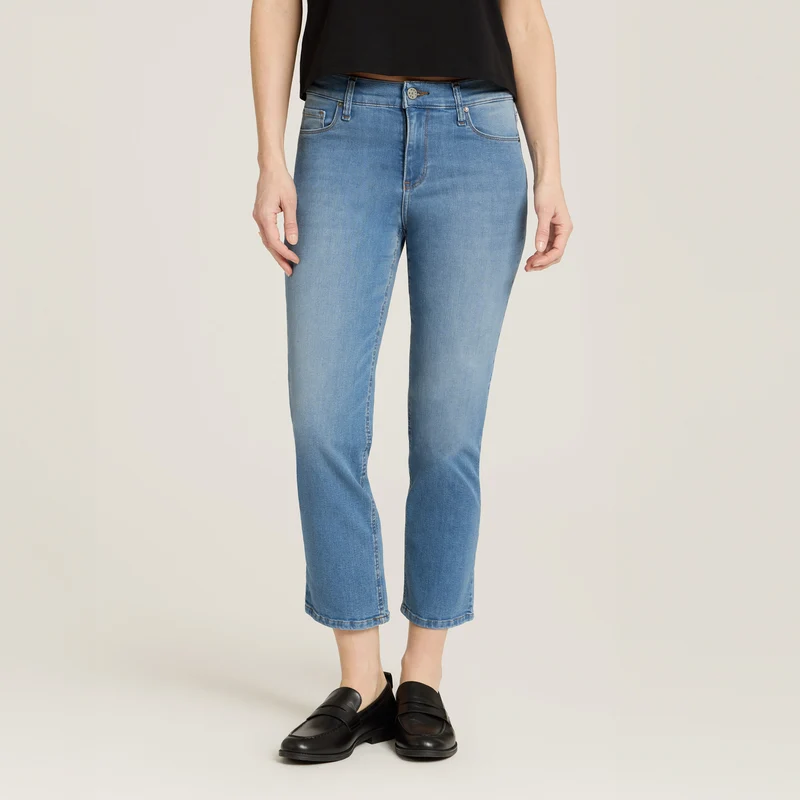 Logan Mid Rise Slim Cropped Leg Jeans