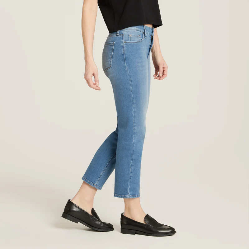 Logan Mid Rise Slim Cropped Leg Jeans
