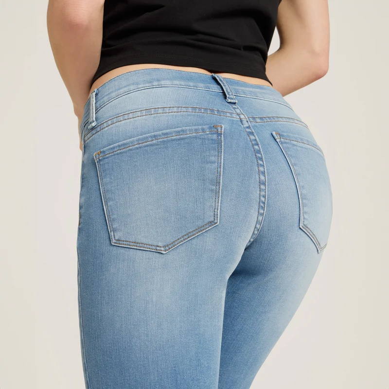 Logan Mid Rise Slim Cropped Leg Jeans