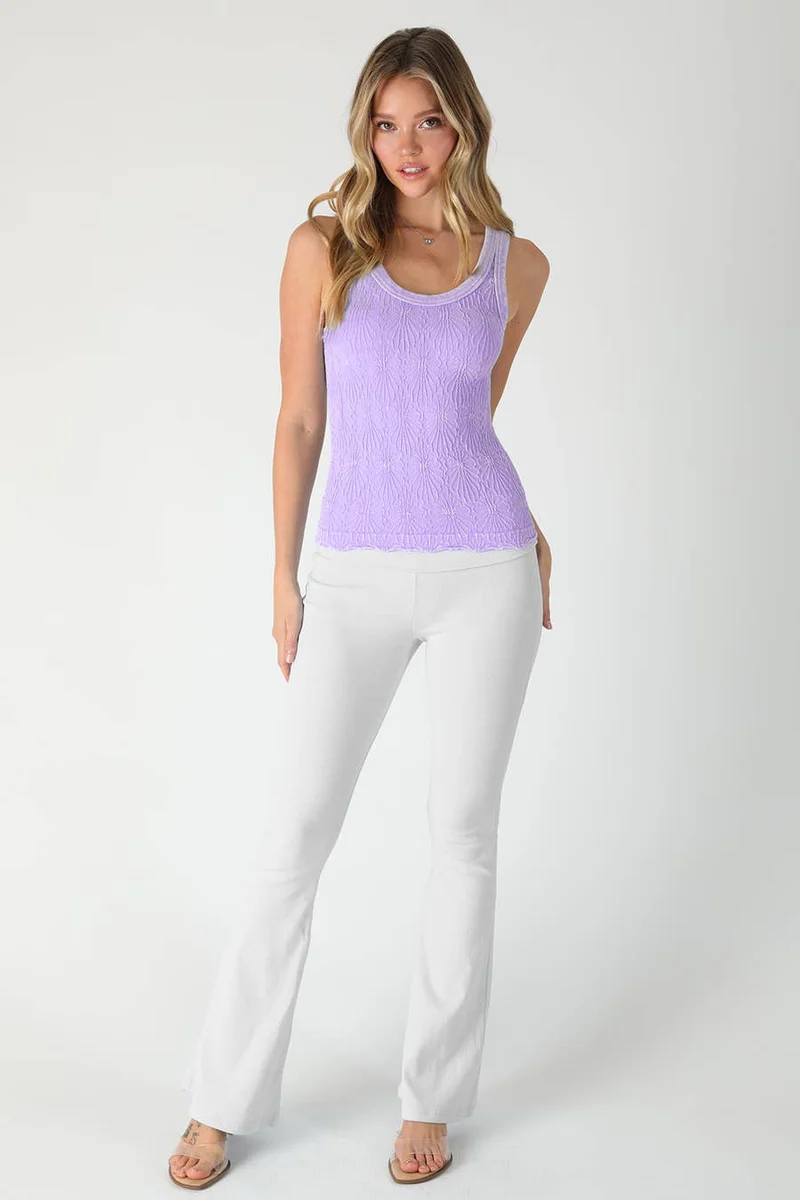 NS8465 - Vintage Reversible Lace Top: Vintage Denim