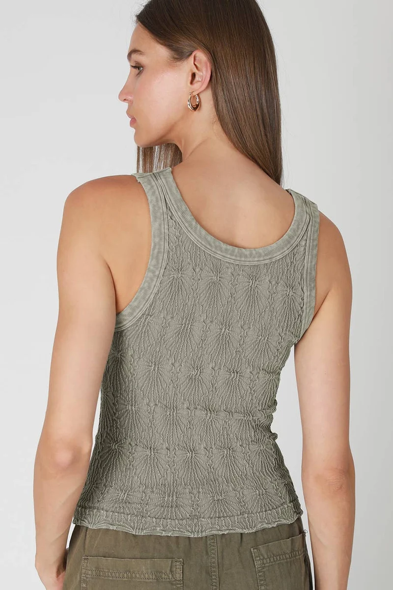 NS8465 - Vintage Reversible Lace Top: Vintage Denim