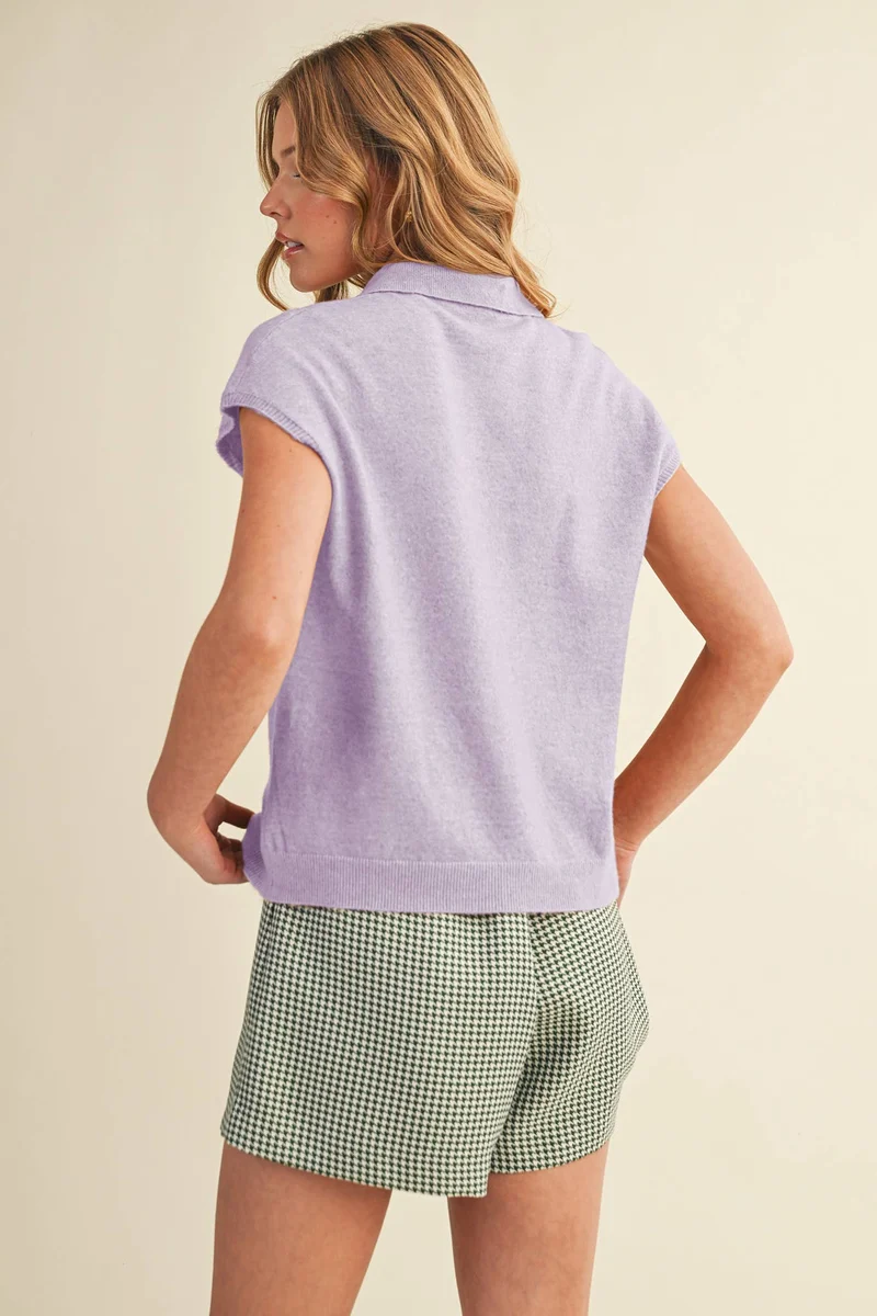 Cap Sleeve Sweater Ivory