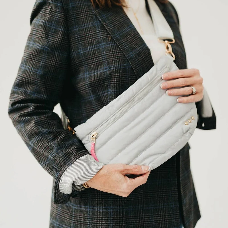 Jolie Puffer Bum Bag: Olive