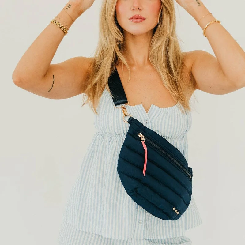 Jolie Puffer Bum Bag: Olive