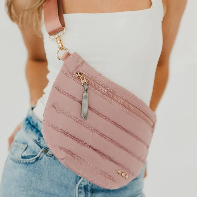 Jolie Puffer Bum Bag: Olive
