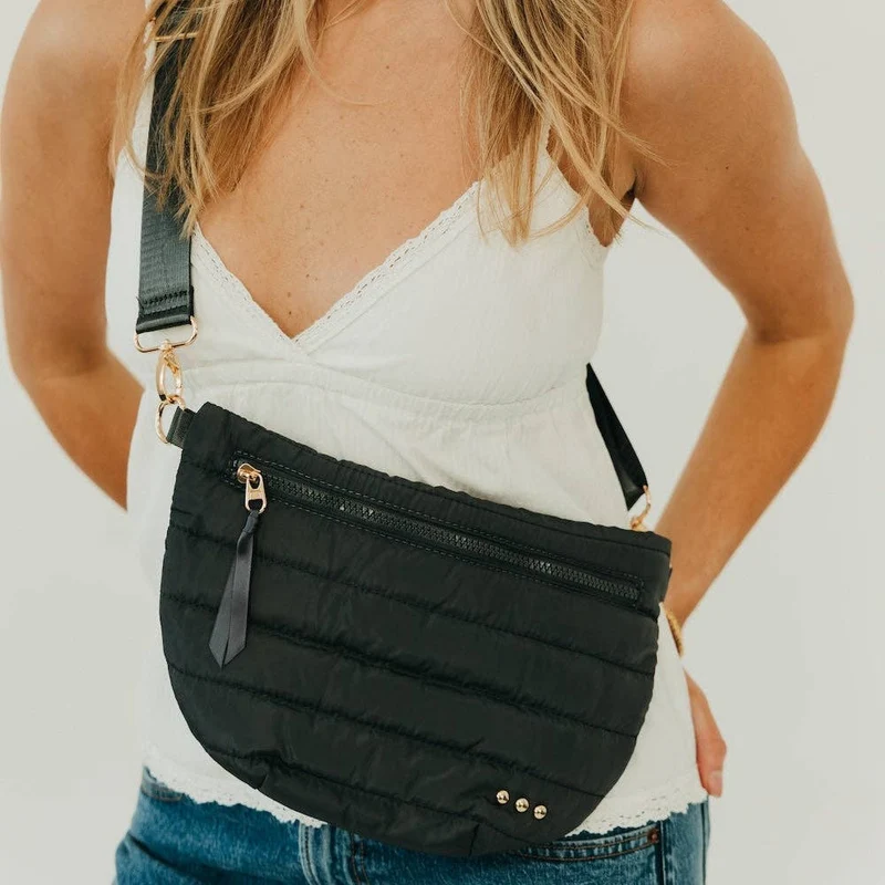 Jolie Puffer Bum Bag: Olive