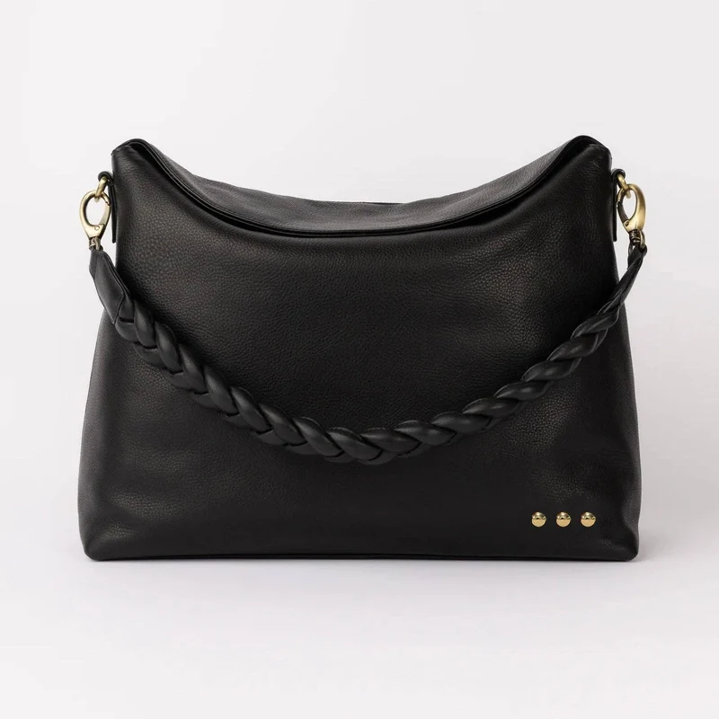 Shay Pebbled Crossbody Bag: Chocolate