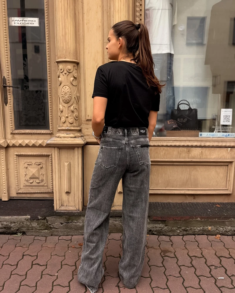 DÁMSKÉ DŽÍNY REPLAY CARY WIDE-LEG