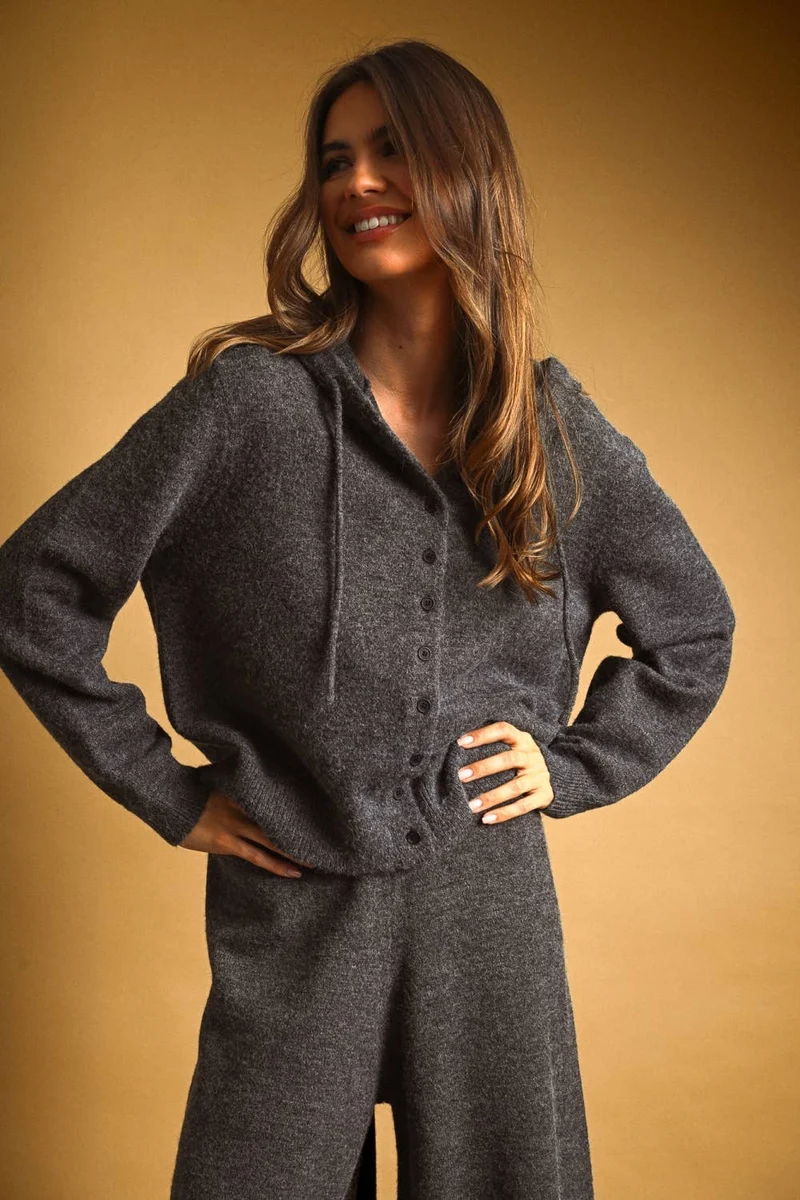 Button Front Sweater Jacket