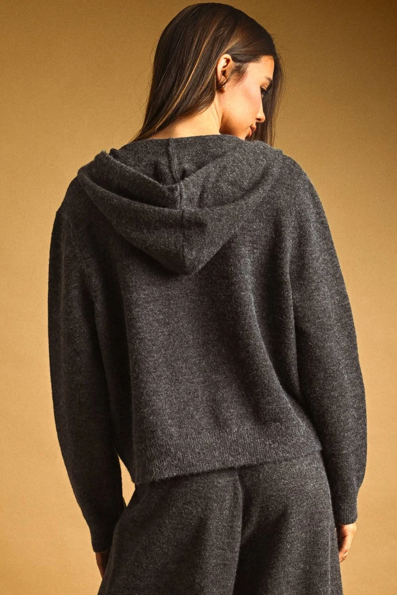 Button Front Sweater Jacket