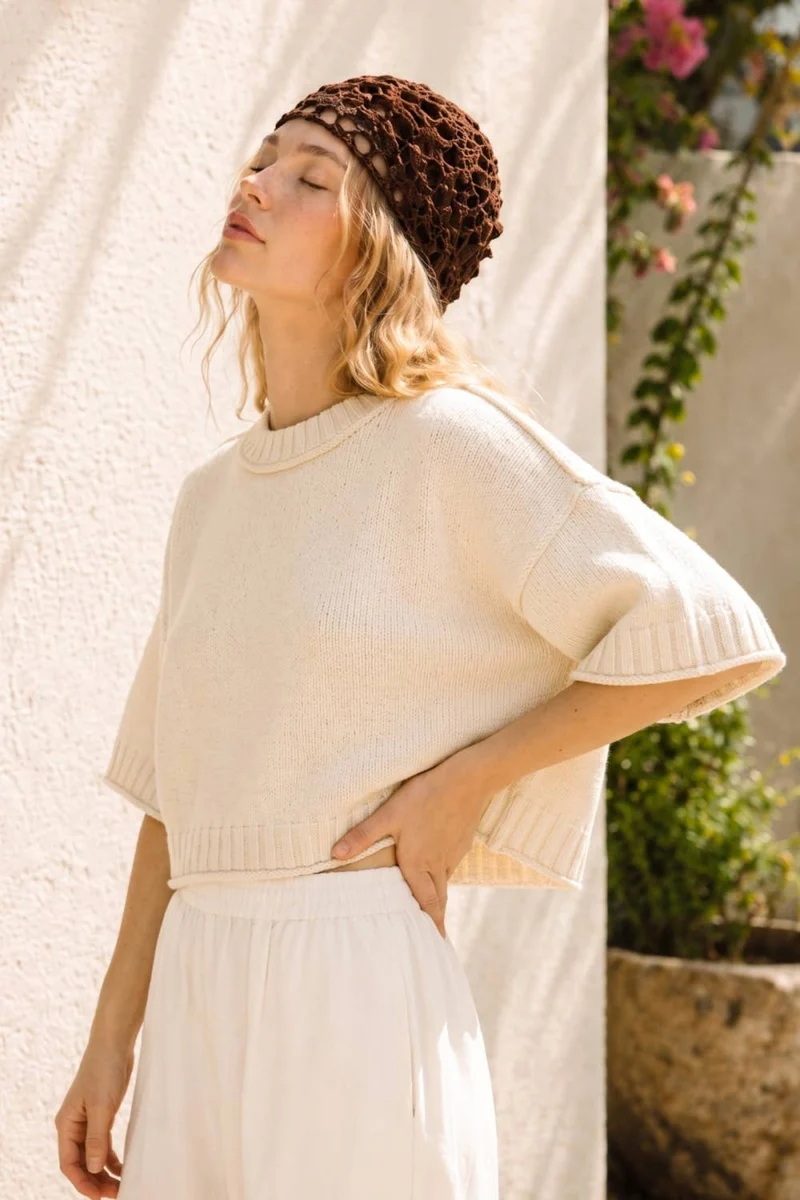 Soft Cotton Crew Neck Sweater