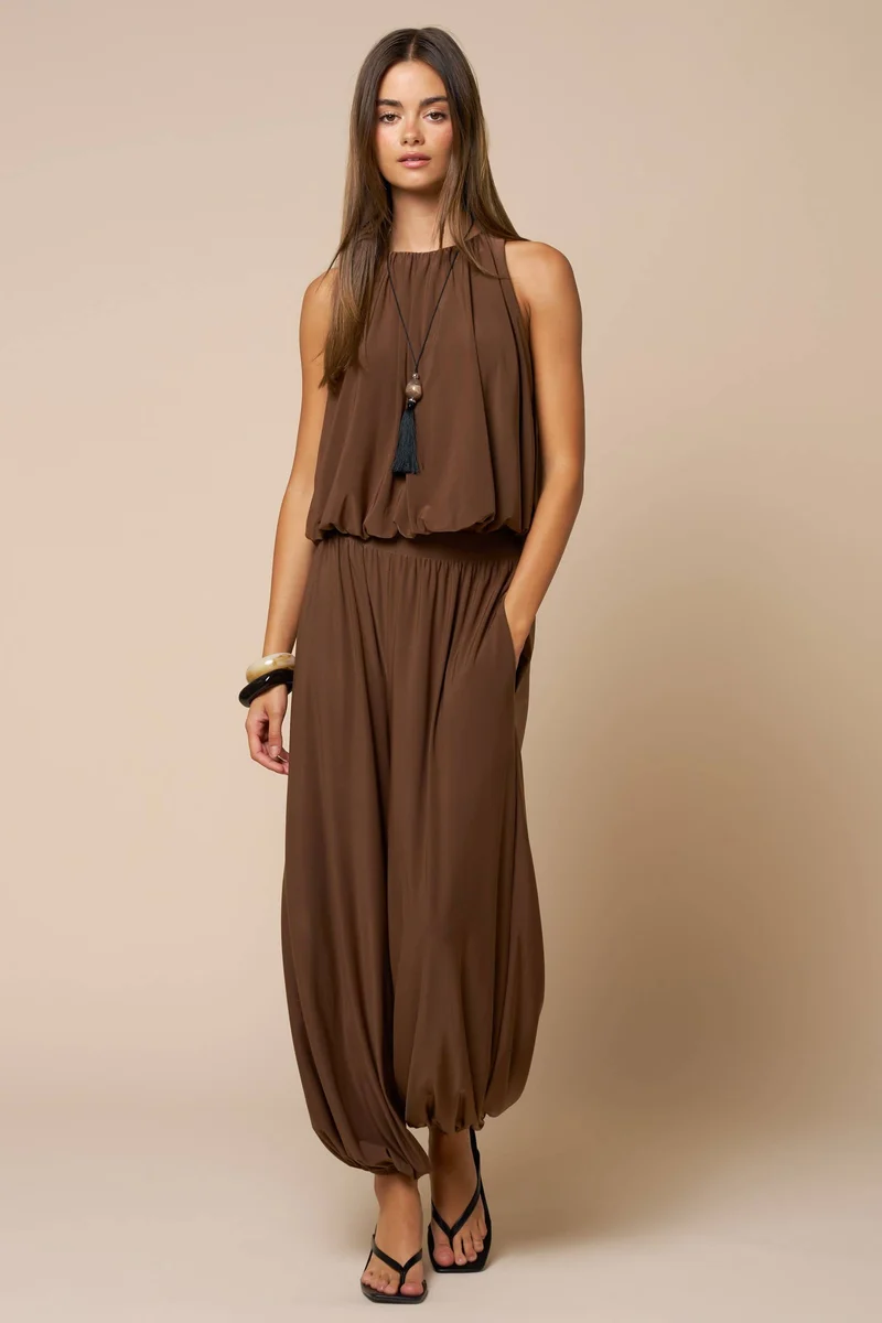 Relax Fit Balloon Pants : OLIVE / L
