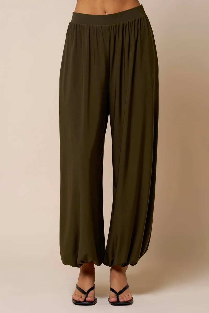 Relax Fit Balloon Pants : OLIVE / L