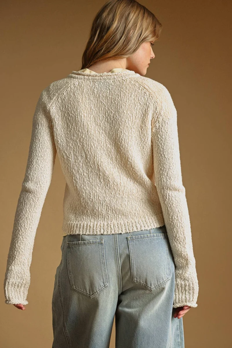 Beige Light Knit cardigan
