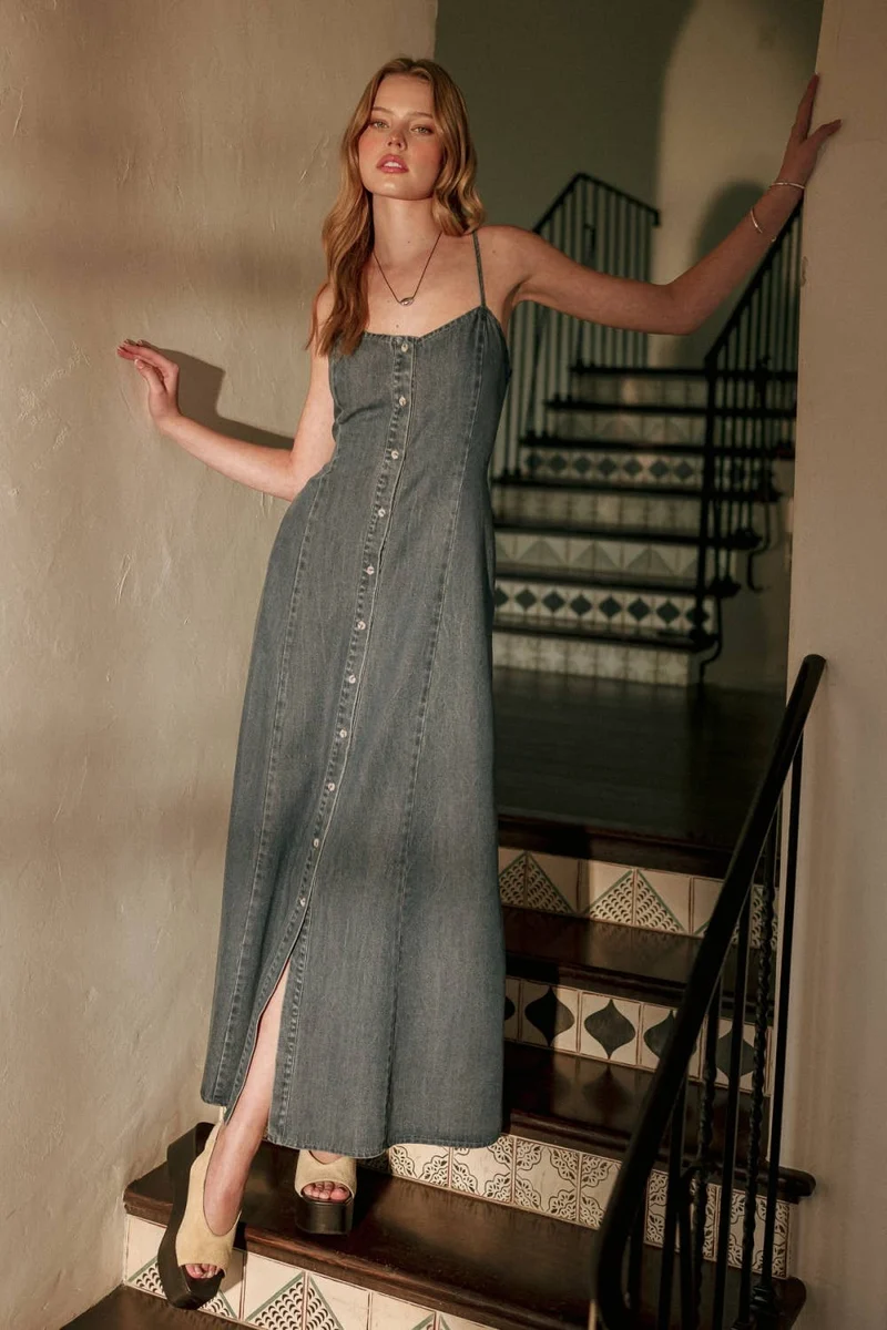 Maxi Denim Dress