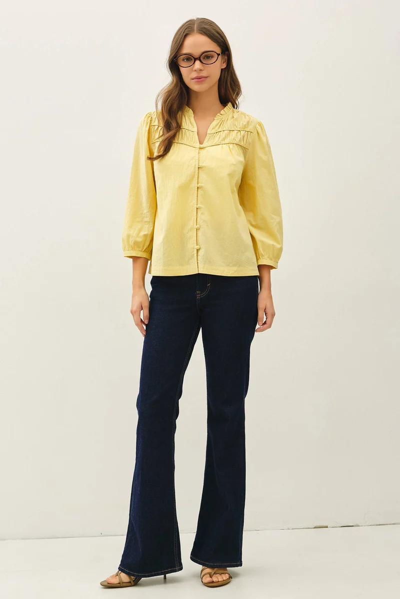 Crisp Cotton Flowy Top