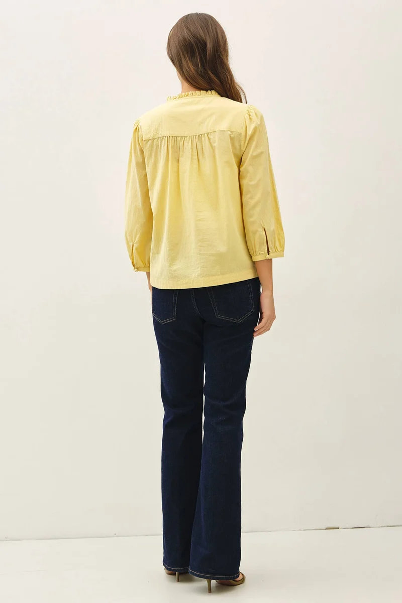 Crisp Cotton Flowy Top
