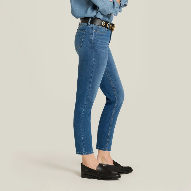 Logan Mid Rise Slim Cropped Leg Jeans