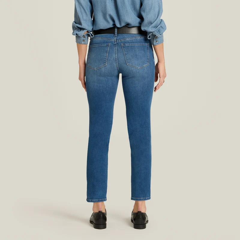 Logan Mid Rise Slim Cropped Leg Jeans