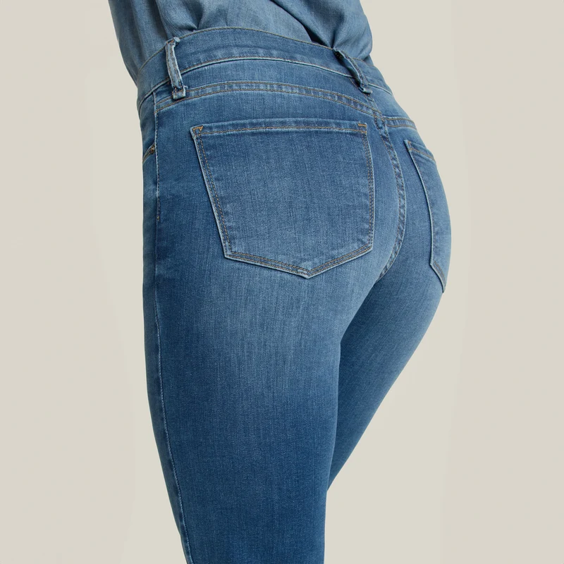 Logan Mid Rise Slim Cropped Leg Jeans