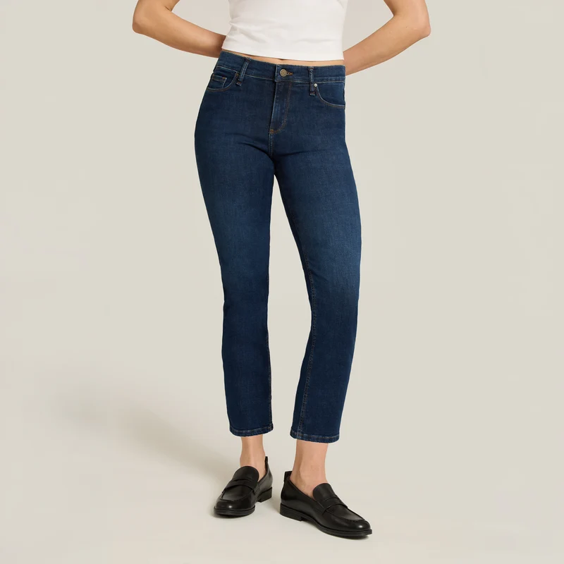 Logan Mid Rise Slim Cropped Leg Jeans