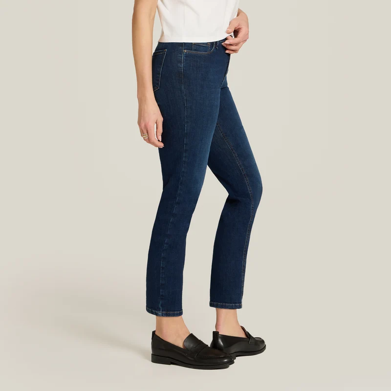 Logan Mid Rise Slim Cropped Leg Jeans