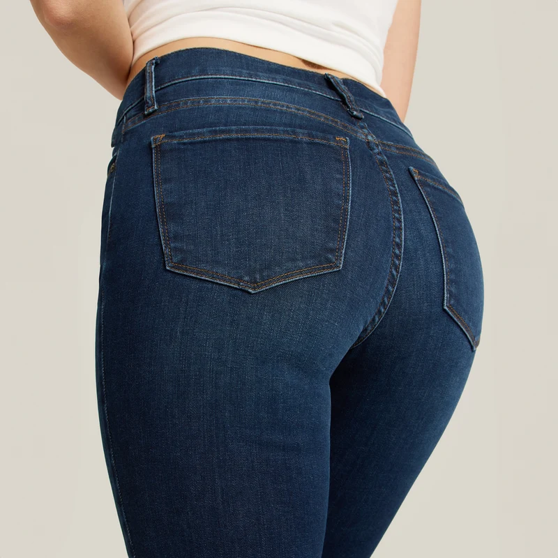 Logan Mid Rise Slim Cropped Leg Jeans
