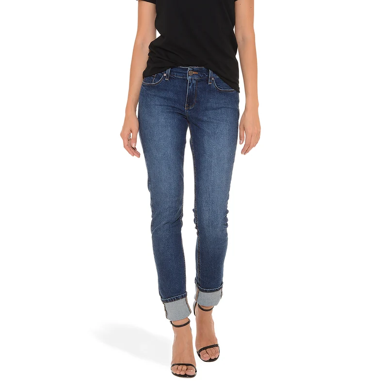 Ridge Mid Rise Slim Straight Jeans