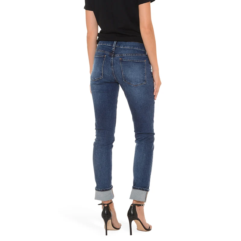 Ridge Mid Rise Slim Straight Jeans