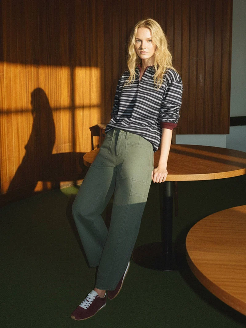 Green barrel Pant