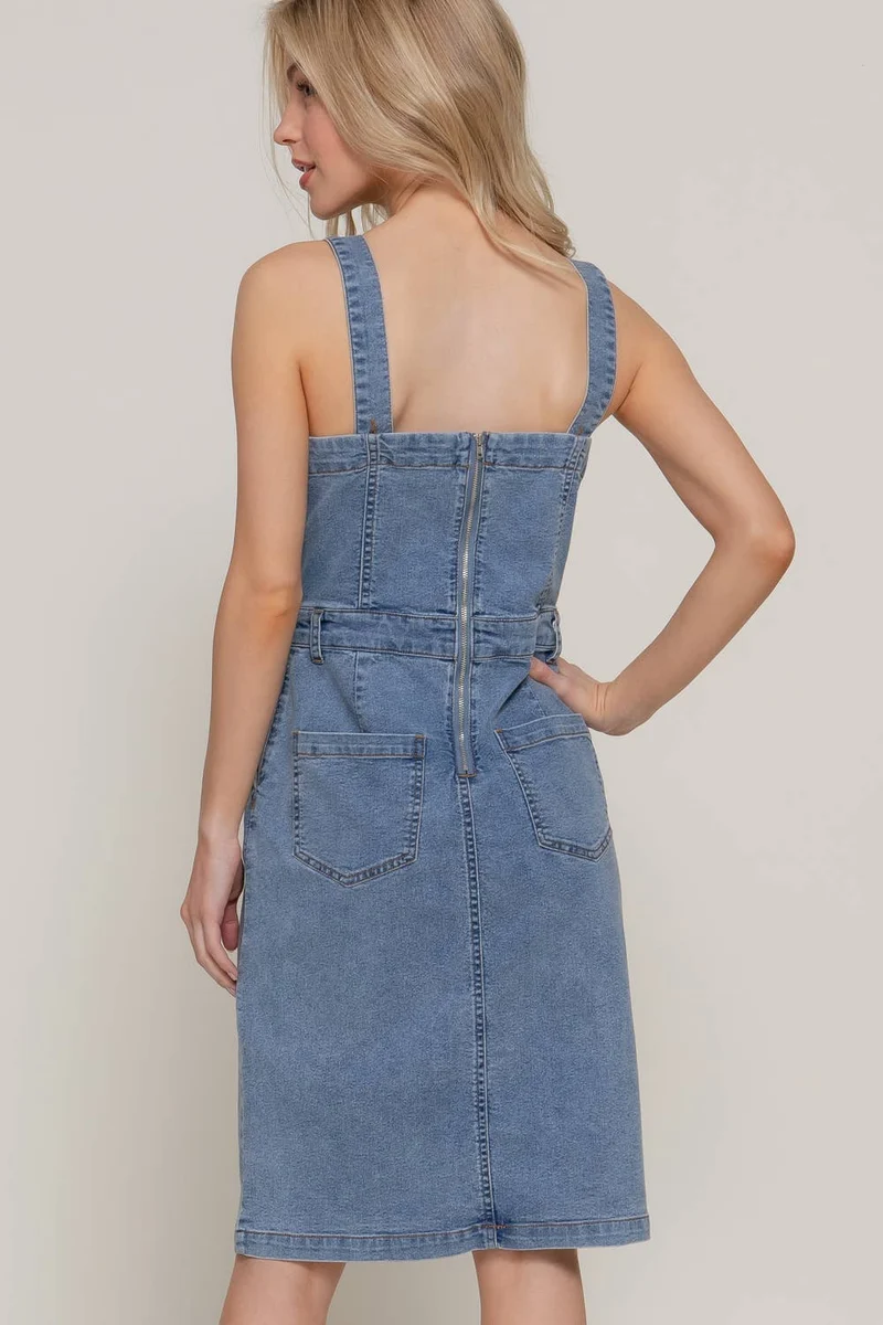 Stretch Denim Dress