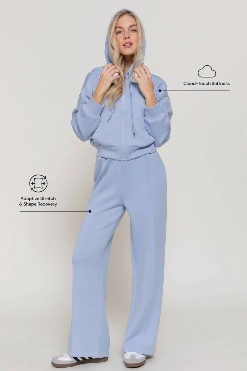 Long Sleeve Soft Modal Scuba Hoodie Jacket