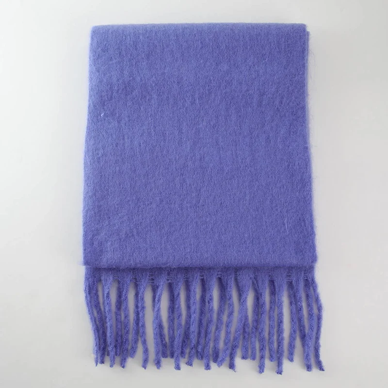 Soft Mohair Feel Scarf - Cozy Winter Wrap_CWASC0323: LIGHTPURPLE / (OS) 1